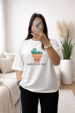 تیشرت باکسی طرح کاکتوس