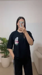 تیشرت باکسی شکمو
