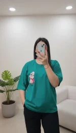 تیشرت باکسی شکمو
