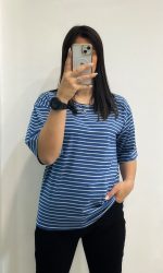 تیشرت باکسی راه راه - Image 2