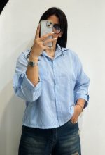 شومیز باکسی راه راه لنین  