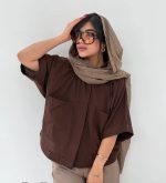 شومیز لینن باکسی - Image 2