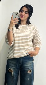تیشرت باکسی راه راه - Image 6