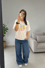 تیشرت باکسی رنگی - Image 2