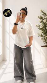 تیشرت باکسی پاپیون - Image 4