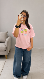 تیشرت باکسی رنگی