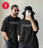 تیشرت باکسی مشکی میکس - Image 3