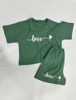 ست کراپ و شورتک love - Image 7