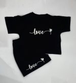 ست کراپ و شورتک love - Image 6