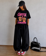 تی شرت باکسی زنانه cooffee - Image 8