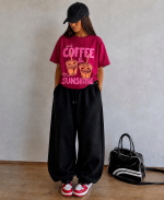 تی شرت باکسی زنانه cooffee - Image 2