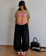 تی شرت باکسی زنانه cooffee - Image 3