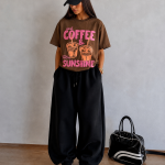 تی شرت باکسی زنانه cooffee