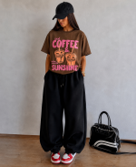 تی شرت باکسی زنانه cooffee