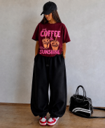 تی شرت باکسی زنانه cooffee - Image 6