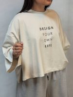 تیشرت باکسی بغل چاکدار - Image 2