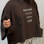 تیشرت باکسی بغل چاکدار