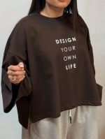 تیشرت باکسی بغل چاکدار